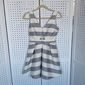 Topshop petite cut out satin dress